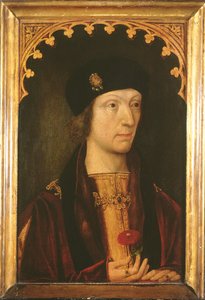 Henrique VII (óleo no painel) de English School