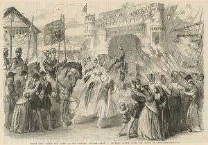 Henry V entrando em Londres após a Batalha de Agincourt de English School