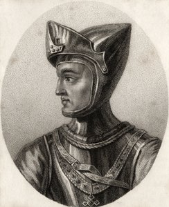 Henry de Grosmont, duque de Lancaster, de "Um catálogo dos autores reais e nobres", publicado em 1806 de English School