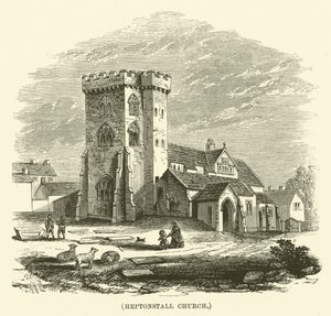 Igreja de Heptonstall (gravura) de English School