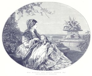 Sua Majestade e Príncipe Arthur, 1850 de English School