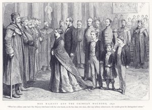Sua Majestade e a Criméia Ferida, 1856 de English School