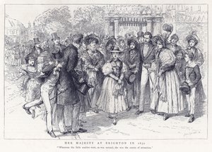 Sua Majestade em Brighton em 1832 de English School