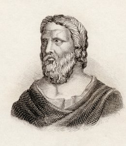 Heráclito de Éfeso, do &39;Crabbes Historical Dictionary&39;, publicado em 1825 de English School