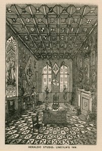 Estúdio heráldico, Lincolns Inn, Londres de English School