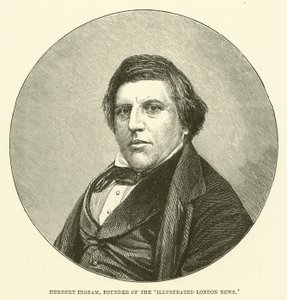 Herbert Ingram, fundador da Illustrated London News (gravura) de English School
