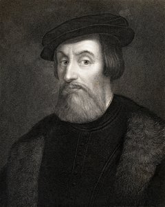 Hernan Cortes, Marques del valle de Oaxaca (1485-1547) de &39;Galeria de Retratos&39;, publicado em 1833 de English School