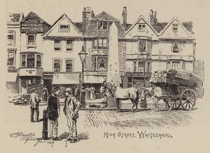 High Street, Whitechapel (gravura) de English School