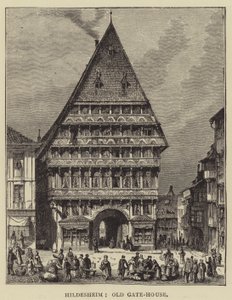 Hildesheim, Old Gate-House (gravura) de English School