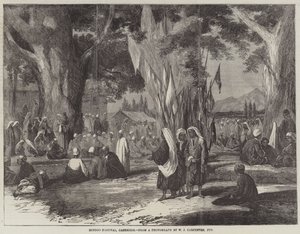 Festival Hindoo, Cashmere (gravura) de English School