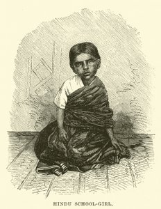 Menina-escola hindu de English School