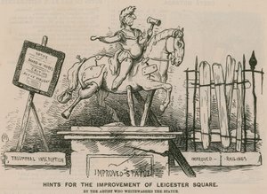 Dicas para a melhoria da Leicester Square pelo artista que pintou a estátua de English School