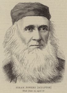Hiram Powers, Escultor (gravura) de English School