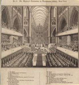 Sua majestade Coroação na Abadia de Westminster, West View de English School