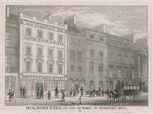 Holborn Bars, no cume de Holborn Hill de English School