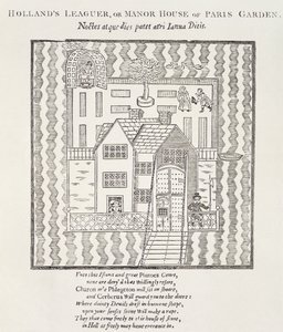 Hollands Leaguer, ou Manor House, de Paris Garden, Southwark, Londres de English School