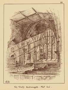 Holy Trinity Goodramgate, West End (litografia) de English School