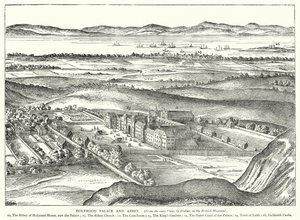 Holyrood Palace and Abbey (gravura) de English School