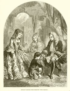 Primeira entrevista de Horace Walpole com George I de English School