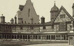 Claustros em ferradura, Castelo de Windsor (litografia) de English School