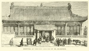 Hospital em Tien-tsin erguido pelo Dr. MacKenzie de English School