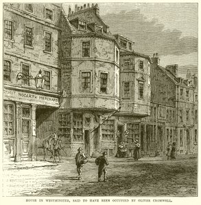 Casa em Westminster, disse ter sido ocupada por Oliver Cromwell