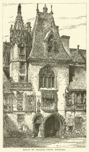 Casa de Jacques Coeur, Bourges (gravura) de English School