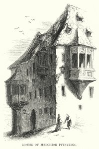 Casa de Melchior Pfintzing (gravura) de English School