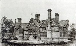 Casa recentemente erigida em Harrow Weald, de &39;The Building News&39;, 6 de setembro de 1872 de English School