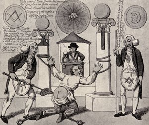 Como fazer um pedreiro, 1800, de "O maçom", por Eugen Lennhoff, publicado em 1932 de English School