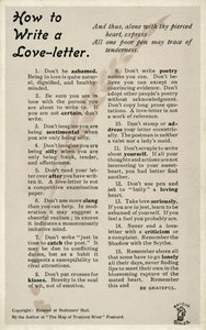 Como escrever uma carta de amor (litografia) de English School