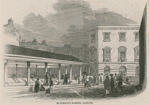Mercado de Hutchinsons, Aldgate, Londres de English School