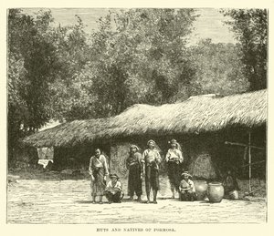Cabanas e nativos de Formosa de English School