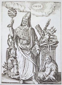 figura ideal de Hermes, a partir de uma cópia de adivinhação e magia por Jean-Jacques Boissard 1605, publicada século 19 de English School