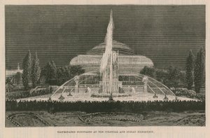 Fontes iluminadas na Exposição Colonial e Indiana de English School