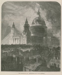 Iluminação, st, pauls, catedral de English School