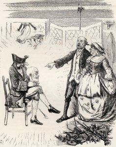 Ilustração depois de J. Leech para o poema "The Legend of Hamilton Tighe", de "The Ingoldsby Legends ou Mirth and Marvels", de Thomas Ingoldsby, publicado em 1865
