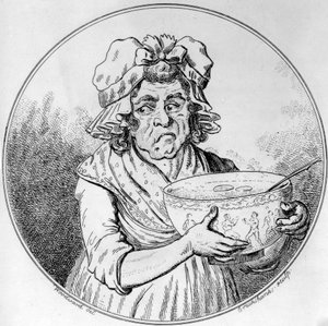 Ilustração de George Moutard Woodward, gravada por Isaak Cruickshank, publicada por Allen & West, 1796