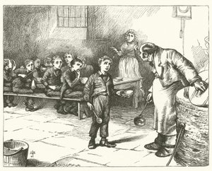Ilustração para Oliver Twist (gravura) de English School