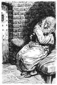 Ilustração para Oliver Twist de Charles Dickens (caneta e tinta) de English School
