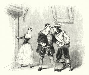 Ilustração para The Barber of Seville de Rossini (gravura) de English School