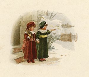 Ilustração para a vinda do pai Natal de English School
