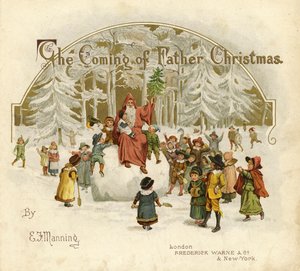 Ilustração para a vinda do pai Natal de English School