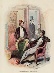 Ilustração para a história de Pendennis por Thackeray de English School