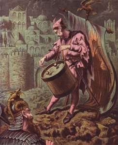 Ilustração para A Guerra Santa de John Bunyan (litografia a cores) de English School