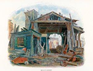 Ilustração para The Old Curiosity Shop (litografia a cores) de English School