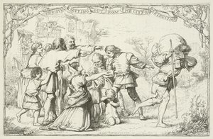 Ilustração para o progresso dos peregrinos por John Bunyan de English School
