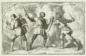 Ilustração para o progresso dos peregrinos por John Bunyan de English School
