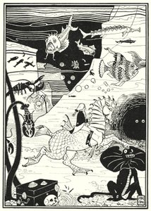 Ilustração para as Aventuras do Barão Munchausen (gravura) de English School