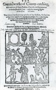 Ilustração do Groundworke de Conny-travando, 1592 de English School
